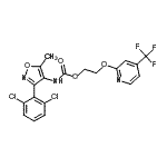 CAS#: 257284-80-3, 2-{[4-(Trifluoromethyl)-2-Pyridinyl]Oxy}Ethyl [3-(2,6-Dichlorophenyl)-5-Methyl-1,2-Oxazol-4-Yl]Carbamate