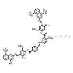 CAS 登录号：25746-43-4， 四钾3-({4-[(4-{[3-({4-[(4,8-二磺酸-2-萘基)偶氮]-2-甲氧基-5-甲基苯基}氨基甲酰)-4-甲氧基苯基]偶氮}苯甲酰基)氨基]-5-甲氧基-2-甲基苯基}偶氮)-1,5-萘二磺酸酯