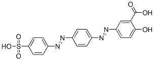 CAS#: 25747-21-1, 5-[[4-[(4-Sulphophenyl)Azo]Phenyl]Azo]Salicylic Acid