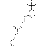 CAS 登录号：257625-14-2， 2-{[4-(三氟甲基)-2-吡啶基]氧基}乙基丁基氨基甲酸酯