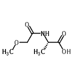CAS 登录号：257638-52-1， N-(甲氧基乙酰基)-L-丙氨酸