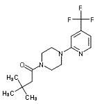 CAS#: 257862-69-4, 3,3-Dimethyl-1-{4-[4-(Trifluoromethyl)-2-Pyridinyl]-1-Piperazinyl}-1-Butanone