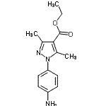 CAS 登录号：257863-04-0， 乙基1-(4-氨基苯基)-3,5-二甲基-1H-吡唑-4-羧酸酯