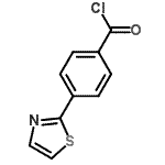 CAS 登录号：257876-09-8， 4-(1,3-噻唑-2-基)苯甲酰氯