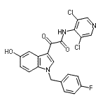 CAS#: 257892-33-4, N-(3,5-Dichloro-4-Pyridinyl)-2-[1-(4-Fluorobenzyl)-5-Hydroxy-1H-Indol-3-Yl]-2-Oxoacetamide