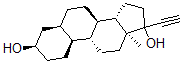 CAS 登录号：25796-09-2， 17-乙炔基-5-雌甾-3,17-二醇