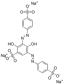 CAS#: 25807-51-6, Trisodium 2,4-Dihydroxy-3,5-Bis[(4-Sulphonatophenyl)Azo]Benzenesulphonate