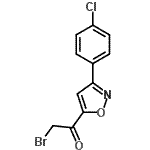 CAS 登录号：258506-49-9， 2-溴-1-[3-(4-氯苯基)-1,2-恶唑-5-基]乙酮
