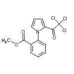 CAS 登录号：259243-93-1， 甲基2-[2-(三氯乙酰基)-1H-吡咯-1-基]苯甲酸酯