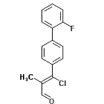 CAS 登录号：259252-07-8， (2Z)-3-氯-3-(2'-氟-4-联苯基)-2-甲基丙烯醛