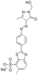 CAS#: 25983-65-7, 2-[4-[[[1-(Hydroxymethyl)-4,5-Dihydro-3-Methyl-5-Oxo-1H-Pyrazol]-4-Yl]Azo]Phenyl]-6-Methyl-7-Benzothiazolesulfonic Acid Sodium Salt