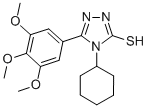 CAS 登录号：26028-97-7， 4-环己基-5-(3,4,5-三甲氧基-苯基)-4H-[1,2,4]三唑-3-硫醇