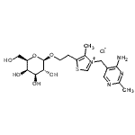 CAS#: 260370-52-3, (2R,3R,4S,5R,6R)-2-[2-[3-[(4-Amino-2-Methyl-Pyrimidin-5-Yl)Methyl]-4-Methyl-Thiazol-3-Ium-5-Yl]Ethoxy]-6-(Hydroxymethyl)Tetrahydropyran-3,4,5-Triol Chloride