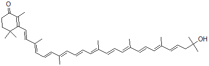CAS#: 26056-69-9, 3',4'-Didehydro-1',2'-Dihydro-1'-Hydroxy-beta,psi-Caroten-4-One