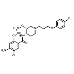 CAS 登录号：260779-88-2， 4-氨基-5-氯-N-{(3R,4S)-1-[3-(4-氟苯氧基)丙基]-3-甲氧基-4-哌啶基}-2-甲氧基苯甲酰胺