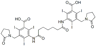 CAS#: 26090-52-8, 3-[6-[[3-Carboxy-2,4,6-Triiodo-5-[(2-Oxopyrrolidin-1-Yl)Methyl]Phenyl]Carbamoyl]Hexanoylamino]-2,4,6-Triiodo-5-[(2-Oxopyrrolidin-1-Yl)Methyl]Benzoic Acid