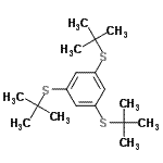 CAS#: 260968-03-4, 1,3,5-Tris[(2-Methyl-2-Propanyl)Sulfanyl]Benzene