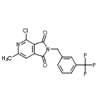 CAS#: 261363-77-3, 4-Chloro-6-Methyl-2-[3-(Trifluoromethyl)Benzyl]-1H-Pyrrolo[3,4-c]Pyridine-1,3(2H)-Dione