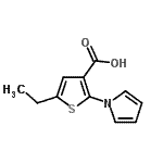 CAS#: 26176-20-5, 5-Ethyl-2-(1H-Pyrrol-1-Yl)-3-Thiophenecarboxylic Acid