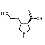 CAS 登录号：261896-37-1， (3R,4R)-4-丙基-3-吡咯烷羧酸