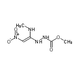 CAS 登录号：262274-63-5， 甲基2-[(E)-1-(甲基氨基)-2-硝基乙烯基]肼羧酸酯