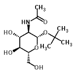 CAS#: 262849-69-4, 2-Methyl-2-Propanyl 2-Acetamido-2-Deoxy-beta-D-Glucopyranoside