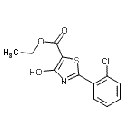 CAS 登录号：262856-07-5， 乙基2-(2-氯苯基)-4-羟基-1,3-噻唑-5-羧酸酯