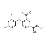 CAS 登录号：263015-56-1， 4-(2,4-二氟苯氧基)-N'-羟基-3-硝基苯甲脒