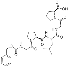 CAS#: 2646-61-9, (2S)-1-[2-[[(2S)-4-Methyl-2-[[(2S)-1-[2-(Phenylmethoxycarbonylamino)Acetyl]Pyrrolidine-2-Carbonyl]Amino]Pentanoyl]Amino]Acetyl]Pyrrolidine-2-Carboxylic Acid