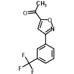 CAS 登录号：264616-44-6， 1-{3-[3-(三氟甲基)苯基]-1,2-恶唑-5-基}乙酮