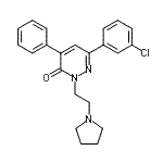 CAS#: 26466-77-3, 6-(3-Chlorophenyl)-4-Phenyl-2-[2-(1-Pyrrolidinyl)Ethyl]-3(2H)-Pyridazinone