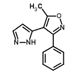 CAS#: 265125-69-7, 5-Methyl-3-Phenyl-4-(1H-Pyrazol-3-Yl)-1,2-Oxazole