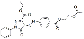 CAS#: 26562-79-8, Ethyl 4-[[4-[[2-(Acetoxy)Ethoxy]Carbonyl]Phenyl]Azo]-4,5-Dihydro-5-Oxo-1-Phenyl-1H-Pyrazole-3-Carboxylate