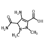 CAS#: 265663-74-9, 4-Amino-5-Carbamoyl-1,2-Dimethyl-2,5-Dihydro-1H-Pyrazole-3-Carboxylic Acid