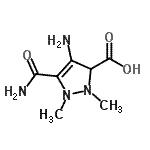 CAS#: 265663-75-0, 4-Amino-5-Carbamoyl-1,2-Dimethyl-2,3-Dihydro-1H-Pyrazole-3-Carboxylic Acid