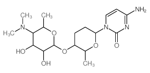 CAS#: 26758-91-8, 4-Amino-1-[2,3,6-Trideoxy-4-O-[4,6-Dideoxy-4-Dimethylamino-alpha-D-Glucopyranosyl]-beta-D-Erythro-Hexopyranosyl]Pyrimidin-2(1H)-One