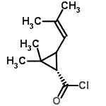 CAS 登录号：26770-95-6， (1S)-2,2-二甲基-3-(2-甲基-1-丙烯-1-基)环丙烷甲酰氯