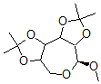 CAS#: 26784-78-1, Methyl 2,3-4,5-di-O-isopropylidine-alpha-glucoseptanoside