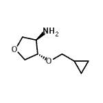 CAS#: 267876-02-8, (3R,4S)-4-(Cyclopropylmethoxy)Tetrahydro-3-Furanamine