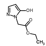 CAS 登录号：267882-24-6， 乙基(5-羟基-1H-吡唑-1-基)乙酸酯