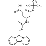 CAS 登录号：268542-16-1， (4R)-4-{[(9H-芴-9-基甲氧基)羰基]氨基}-6-[(2-甲基-2-丙基)氧基]-6-氧代己酸
