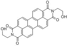 CAS 登录号：26872-64-0， 2,9-二(2-羟基乙基)-蒽并[2,1,9-def:6,5,10-d'e'f']二异喹啉-1,3,8,10(2H,9H)-四酮