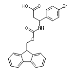 CAS#: 269078-76-4, 3-(4-Bromophenyl)-3-{[(9H-Fluoren-9-Ylmethoxy)Carbonyl]Amino}Propanoic Acid