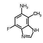 CAS#: 269083-21-8, 4-Fluoro-7-Methyl-1H-Benzimidazol-6-Amine