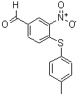 CAS 登录号：270262-89-0， 4-[(4-甲基苯基)硫代]-3-硝基苯甲醛