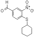 CAS#: 270262-95-8, 4-(Cyclohexylthio)-3-Nitrobenzaldehyde