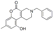 CAS 登录号：27296-60-2， 1,2,3,4-四氢-3-苄基-10-羟基-8-甲基-5H-[1]苯并吡喃并[3,4-c]吡啶-5-酮