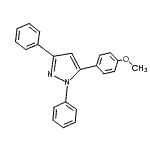 CAS#: 27301-46-8, 5-(4-Methoxyphenyl)-1,3-Diphenyl-1H-Pyrazole