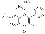 CAS#: 2740-04-7, 8-(Dimethylaminomethyl)-7-Methoxy-3-Methyl-2-Phenylchromen-4-One Hydrochloride
