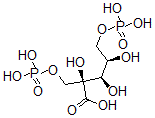 CAS 登录号：27442-42-8， 2-羧基阿拉伯糖醇 1,5-二磷酸酯